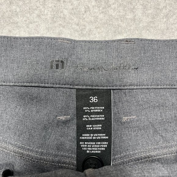 Travis Matthews Pants Mens 36x31 Gray Chino Golf Performance Stretch Polyester - Picture 10 of 12